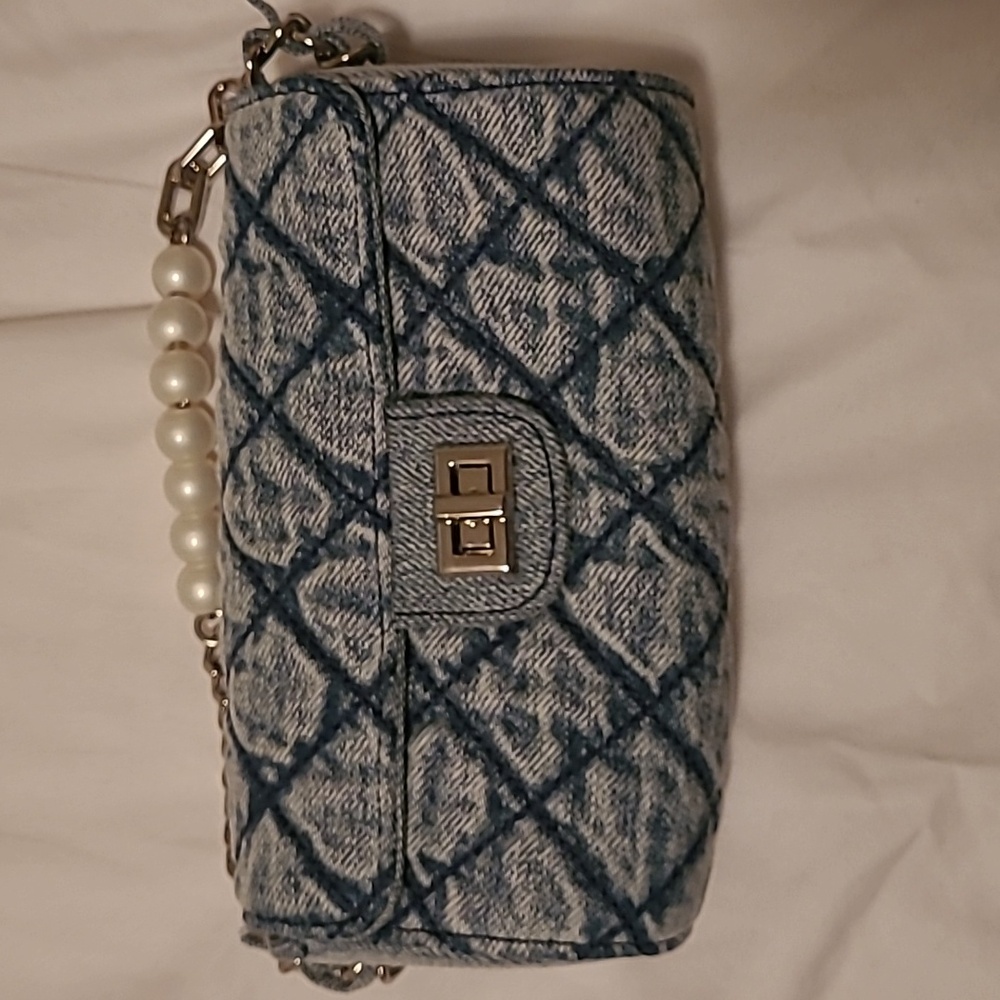 Blue Quilted Women's Bag